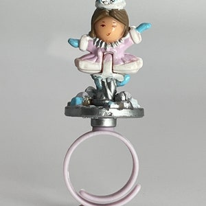 Ultra Rare 1992 Vintage Polly Pocket Snow Princess Ring - 100% Complete & Original