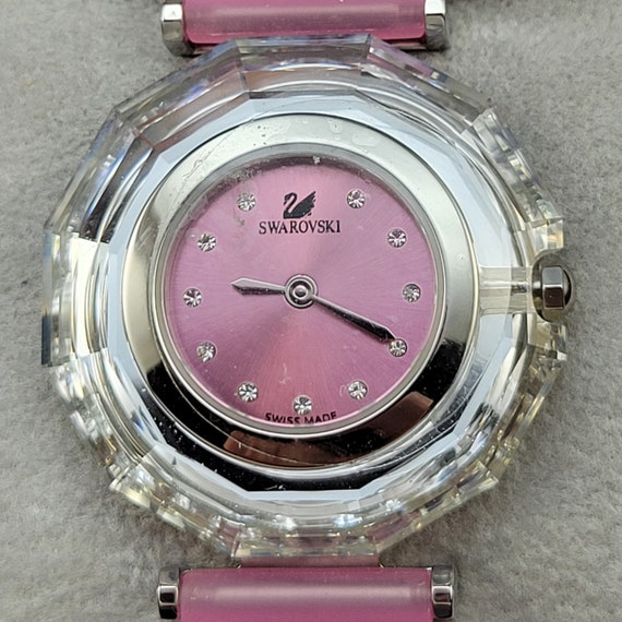 Authentic Swarovski Pink "Crystal Time" Watch - N… - image 2