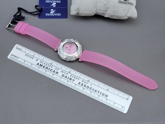 Authentic Swarovski Pink "Crystal Time" Watch - N… - image 10