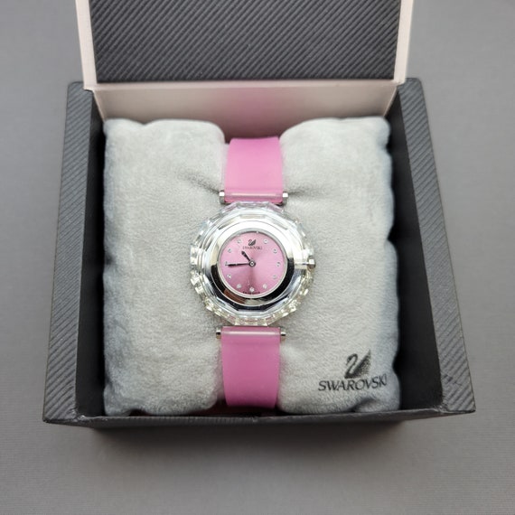 Authentic Swarovski Pink "Crystal Time" Watch - N… - image 6