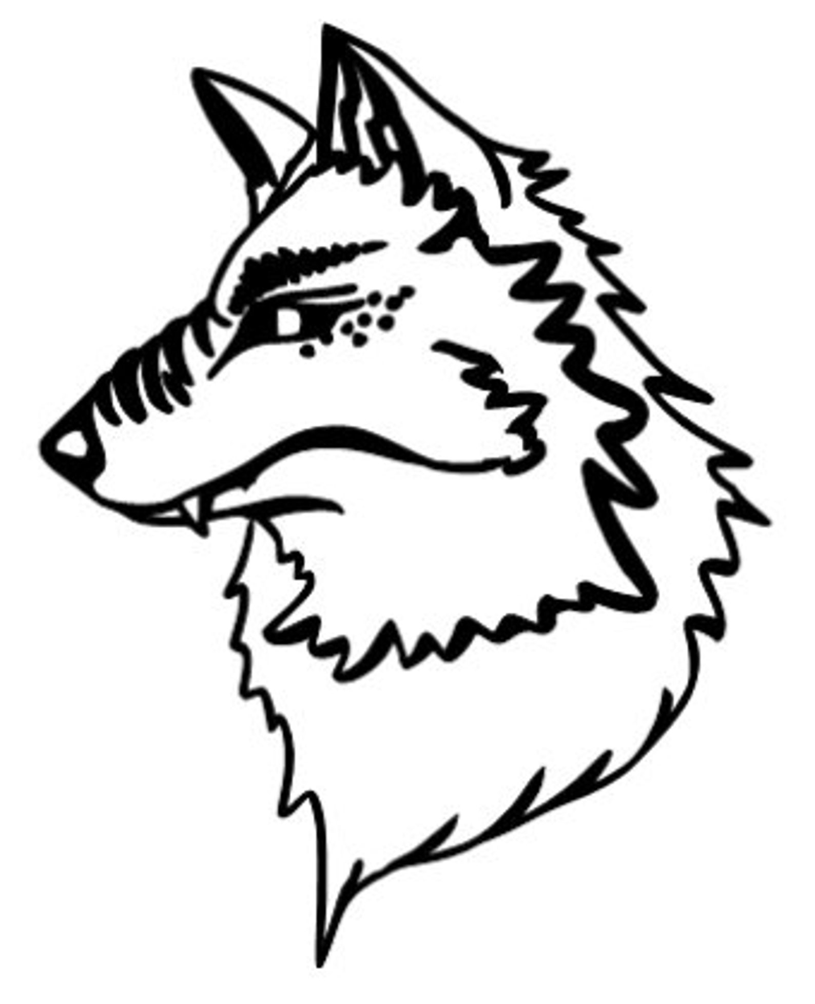Wolf Vinyl Decal Etsy