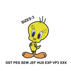 Tweety-Bird-Stickdatei | Cartoon-Stickdatei (PES DST JEF)