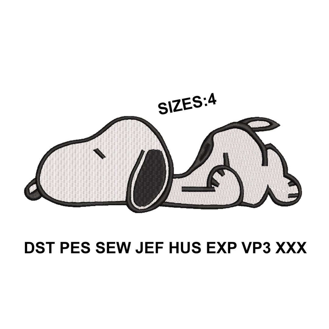 Snoopy Embroidery Design Machine Digital File 4sizes - Etsy