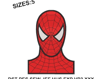 Super Hero Logo Embroidery Design Digital File Machine Format Superhero Sizes 5