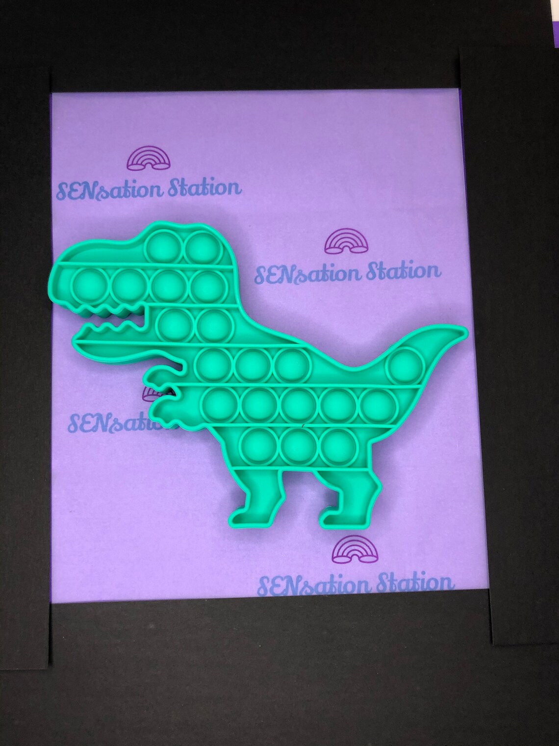 Green Dinosaur Pop it Toy Etsy