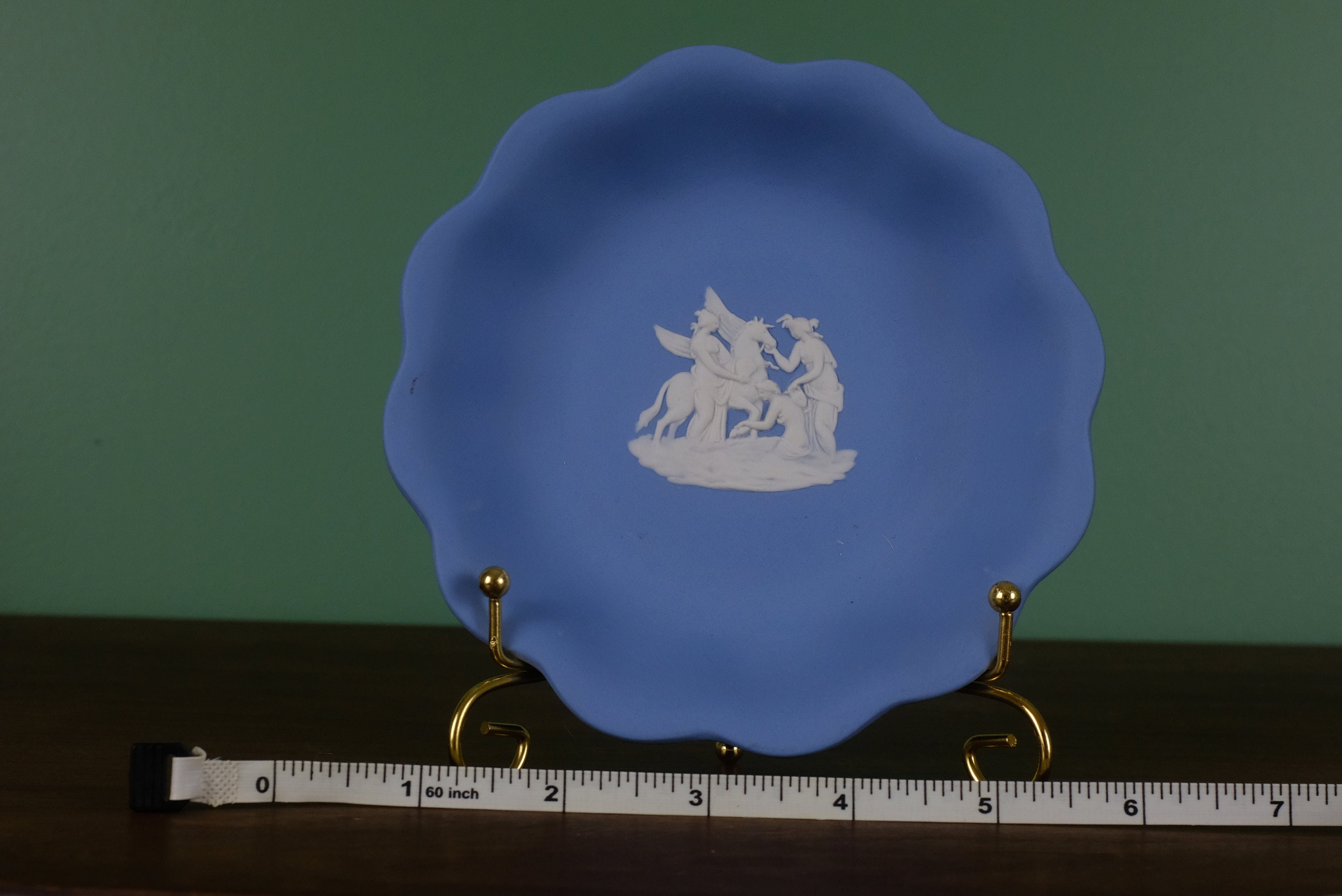 Wedgwood Blue Jasperware Trinket Tray Plate Etsy