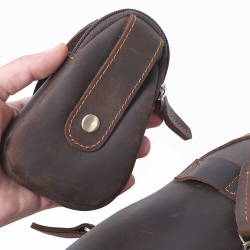Large men sling backpack, shops brown leather men sling crossbody bag, gift for him