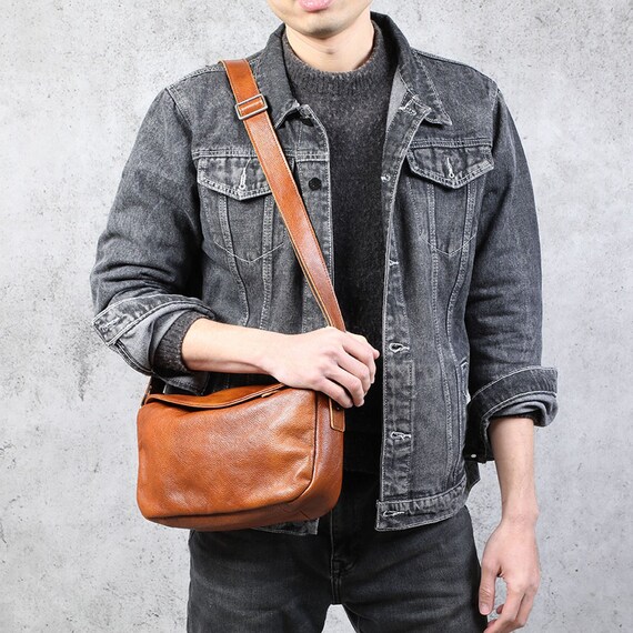Bandolera de online piel para hombre