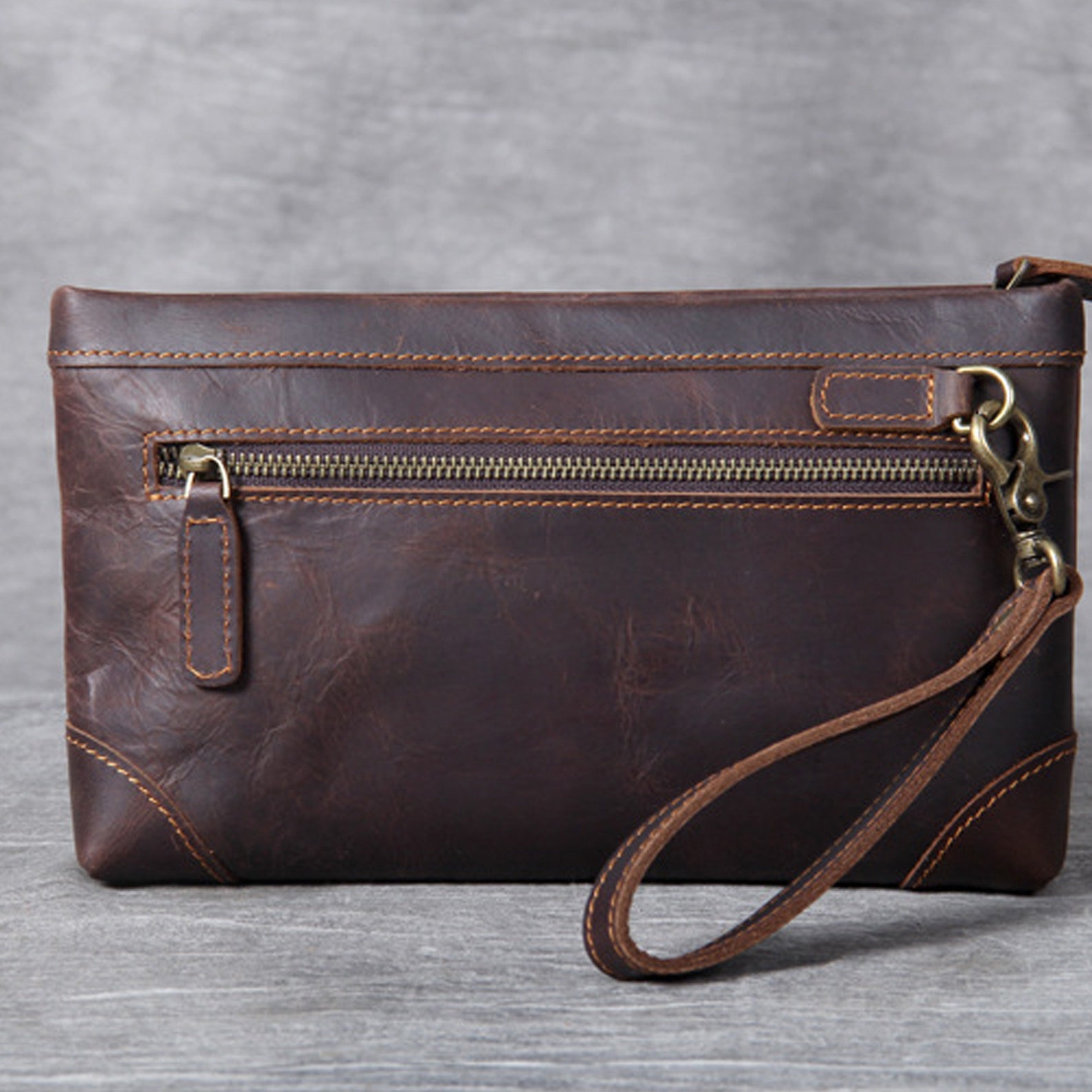 pochette da uomo in pelle