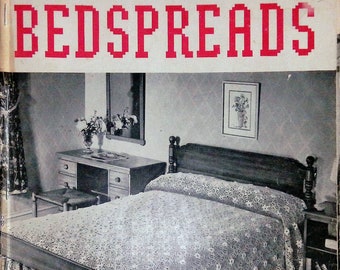1930&#39;s Vintage Crochet Book - Bedspreads - Digital Download PDF