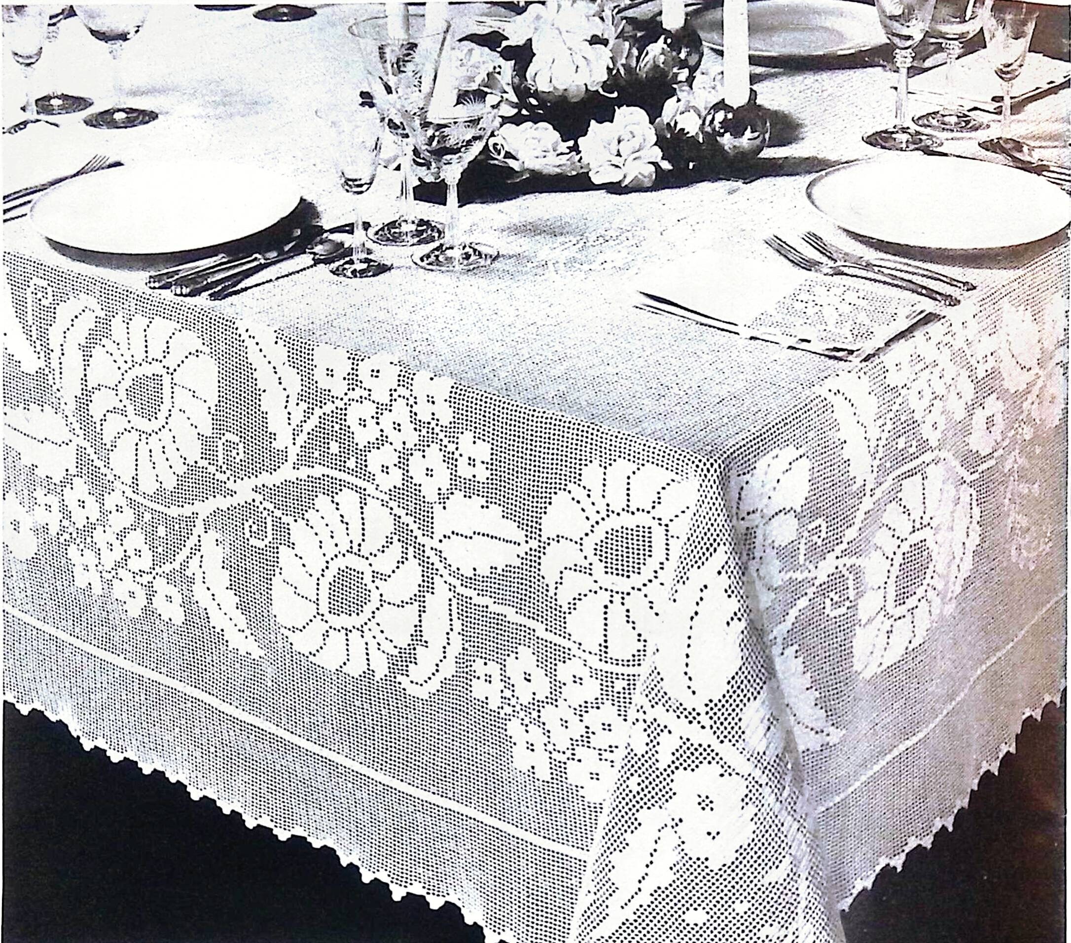 1930's Vintage Crochet Book Table Topics Tablecloths, Placemats ...