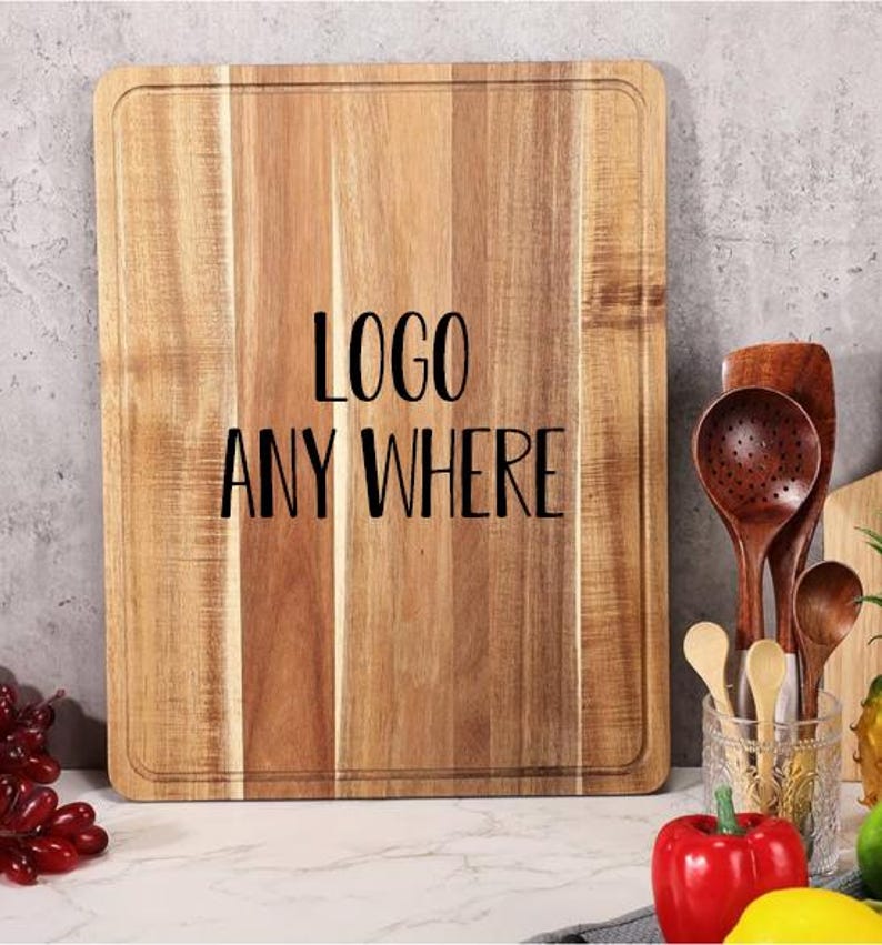 Custom Laser Engraved Acacia Wood Cutting Board – 18x14” | Personalized ...