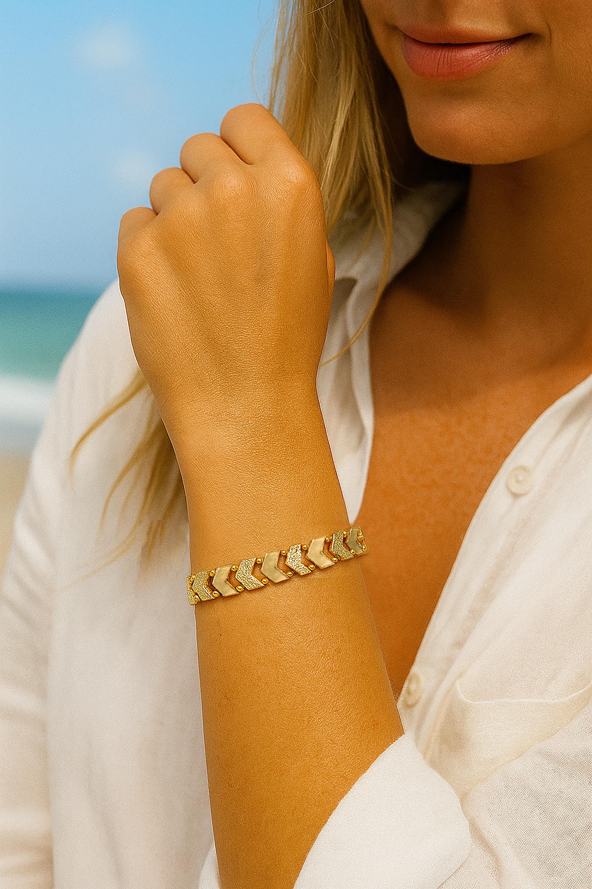 Chevron Bracelet - Etsy