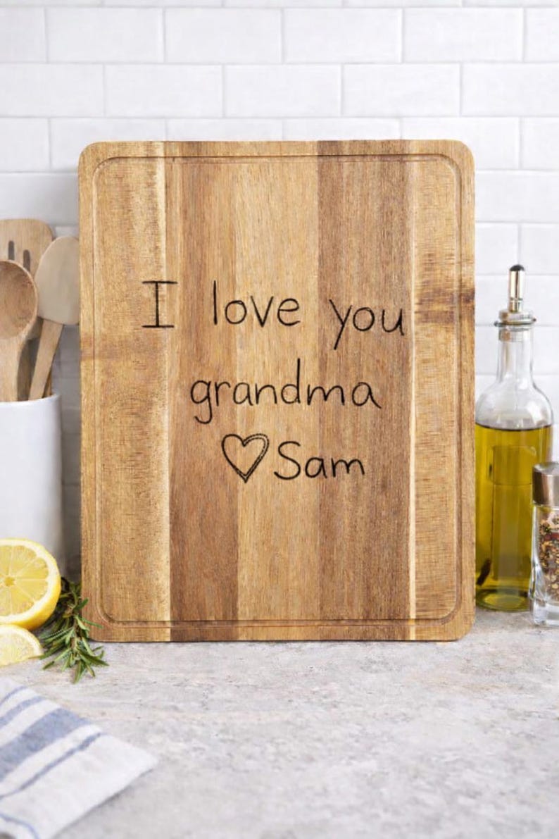 Custom Laser Engraved Acacia Wood Cutting Board – 18x14” | Personalized ...