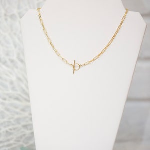 Collar de clips en oro y plata