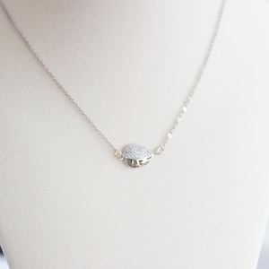 Sterling Silver turned Leaf Necklace