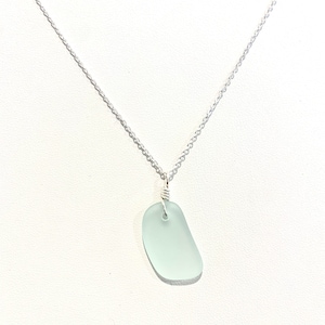 Sterling Silver Sea Glass Necklace
