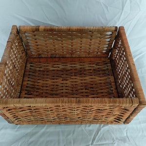 Basket 35.5*25.5(h15.5) / basket rattan/ copticrafts/ handmade/ basket handmade