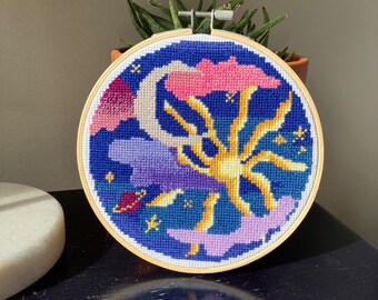 Celestial Sky Cross Stitch