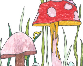 Mushroom Illustration
