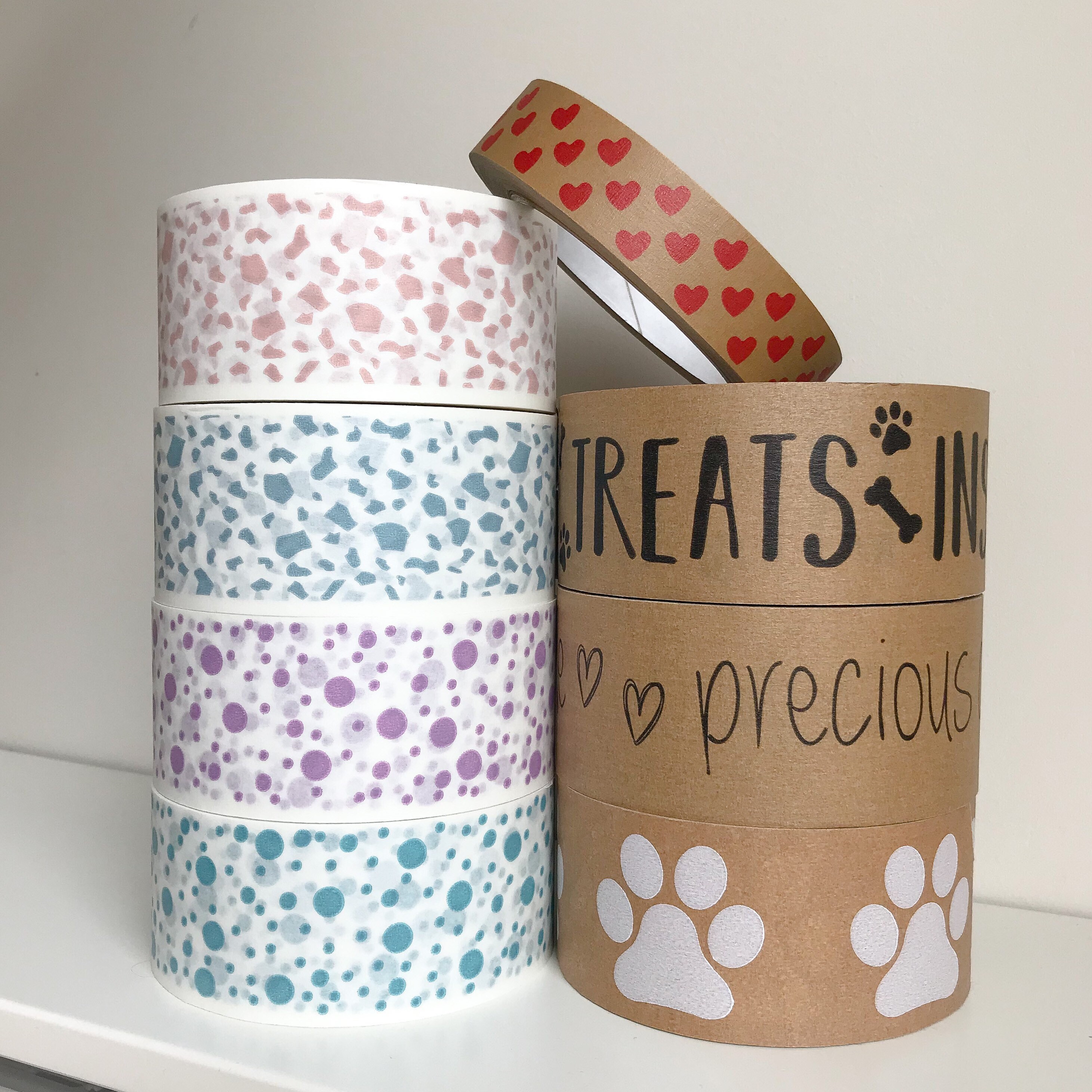 Tape bundle. Paper tape Eco packaging tape Custom packaging Etsy