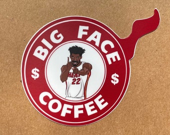 Jimmy Butler Big Face Coffee Miami Heat NBA basketball Sticker