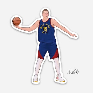 Nikola Jokic Denver Nuggets NBA Basketball Sticker