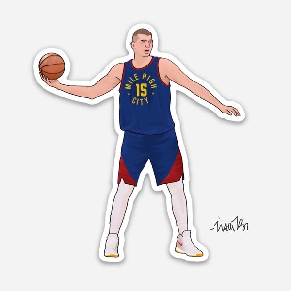 Nikola Jokic Denver Nuggets NBA Basketball Sticker