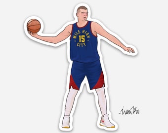 Nikola Jokic Denver Nuggets NBA Basketball Sticker
