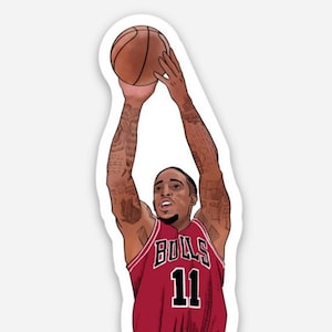 Adesivo DeMar DeRozan Bulls (City Edition Chicago Bulls Jersey NBA Adesivo de basquete) à prova d'água e à prova de intempéries