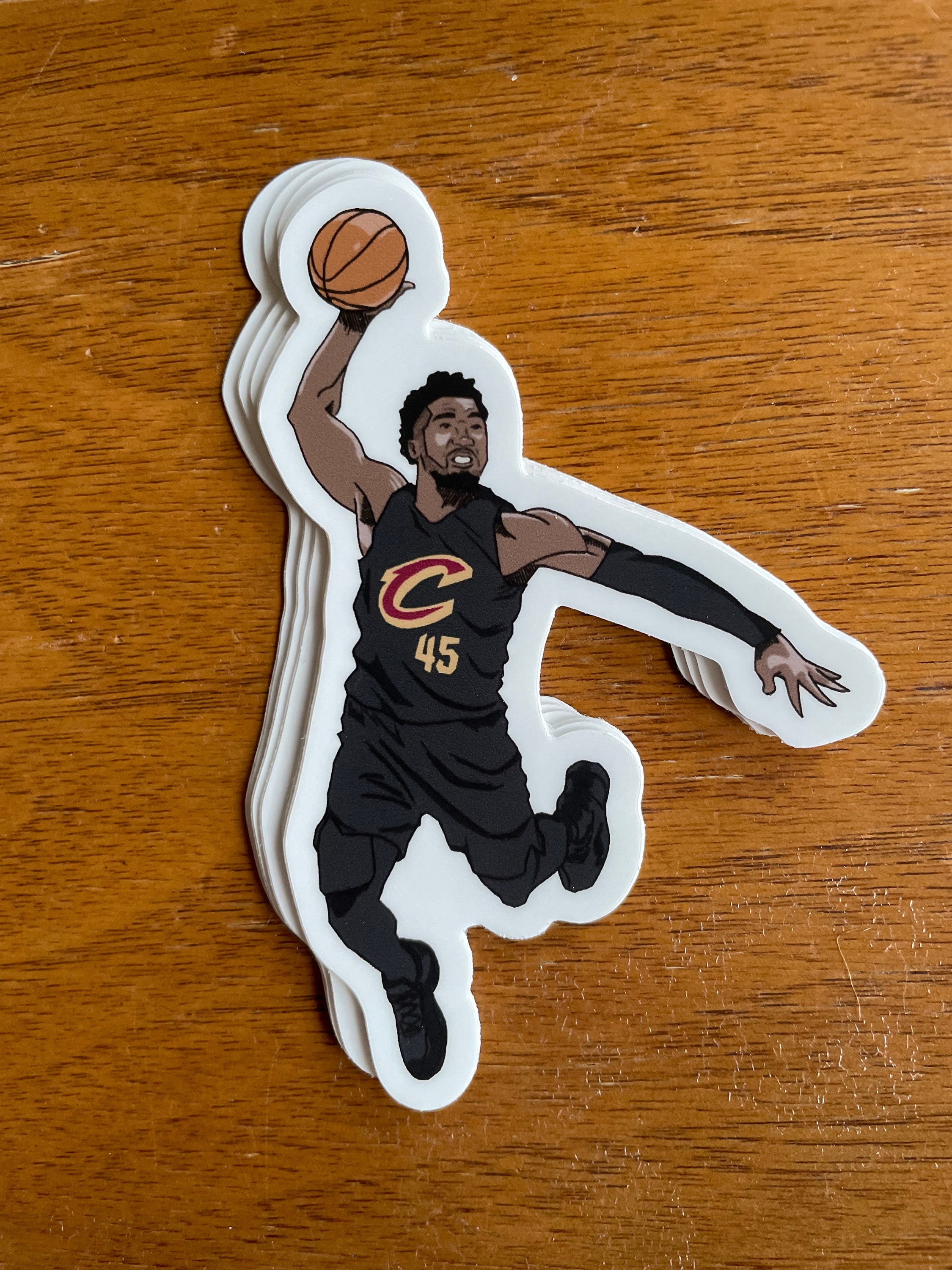 Ty Mitchell Sticker Donovan Mitchell Sticker Cavs (city Edition Cleveland Cavaliers Jersey ...