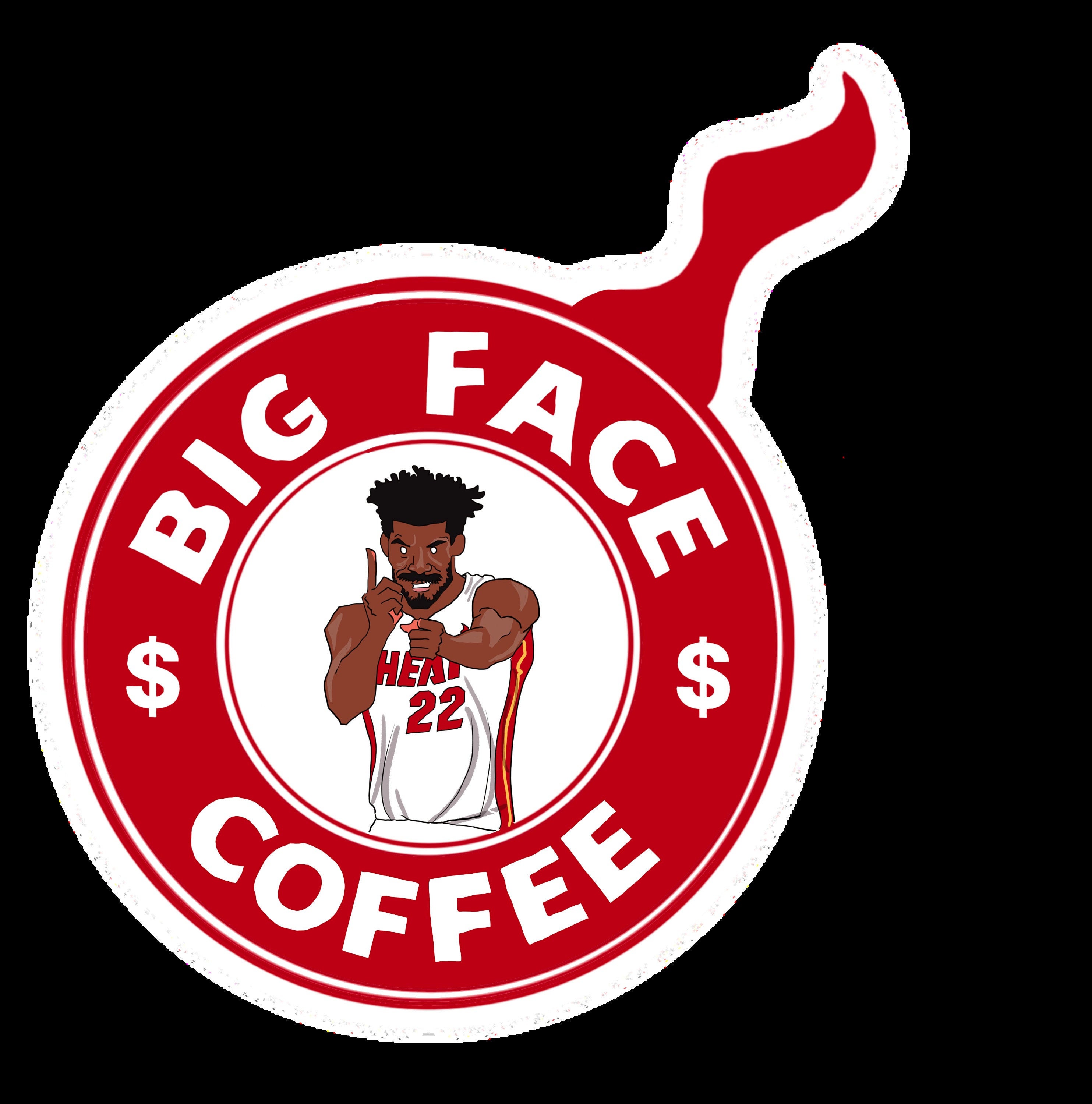 Jimmy Butler Big Face Coffee Miami Heat NBA Basketball Sticker - Etsy