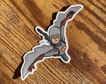 The Pigeon OC Superhero Sticker (waterproof vinyl for laptops, comics, sketchbooks, etc.)