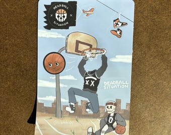 Deadball Situation Sticker Sheet (waterproof basketball skeleton vinyl sticker sheet)