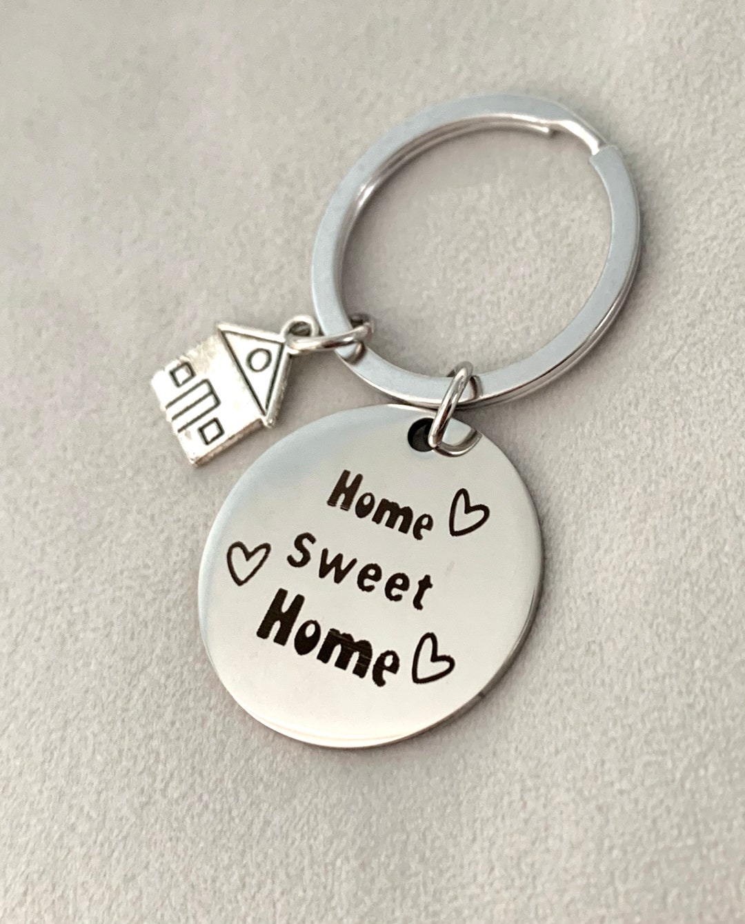 New Home Keychain - Etsy