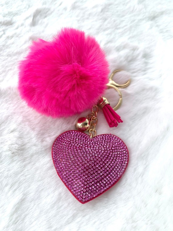 Cute pom pom best sale keychain