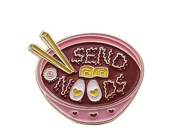 Send Noods Ramen Bowl Enamel Pin