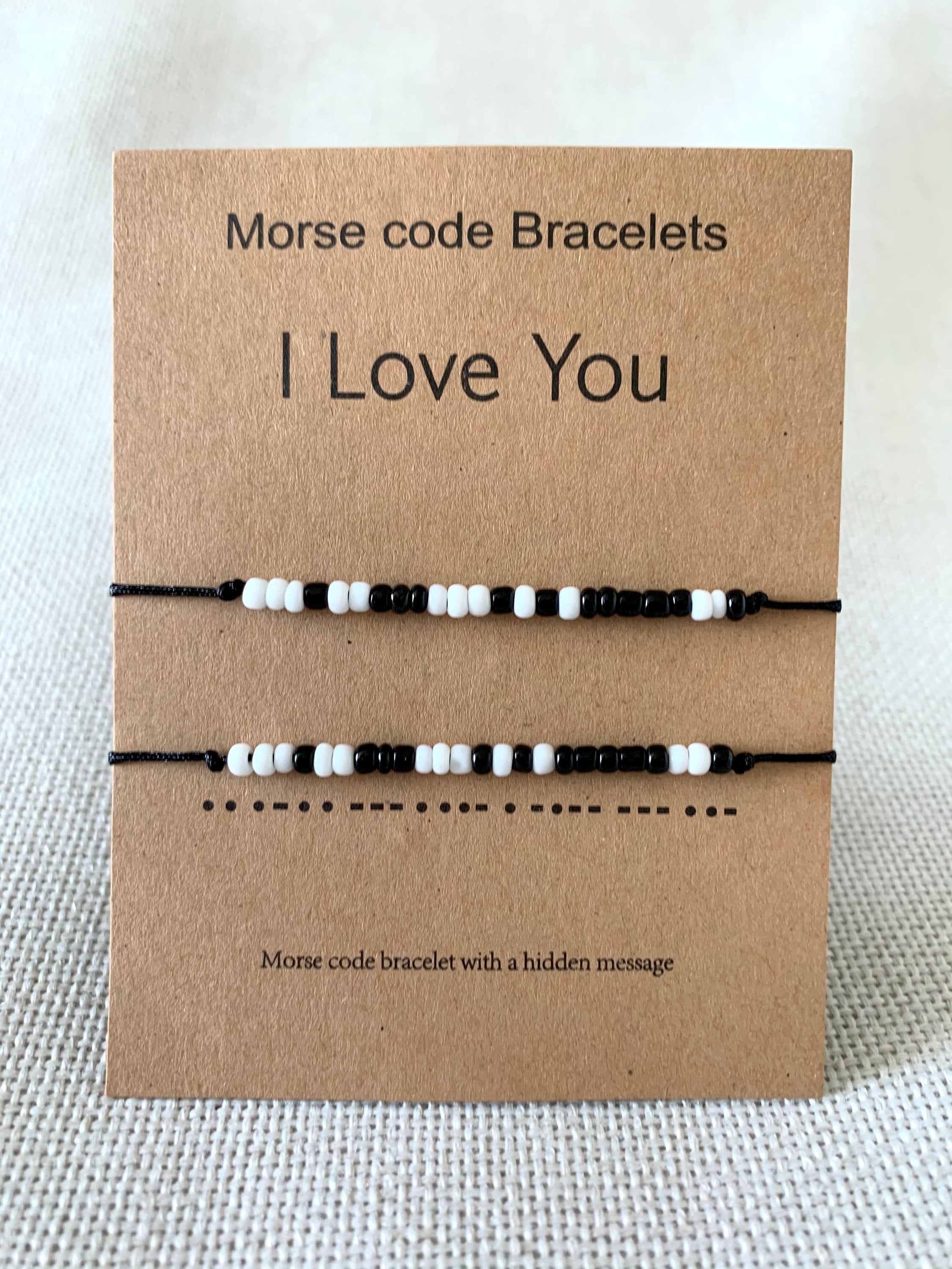 Morse Code Bracelet Set