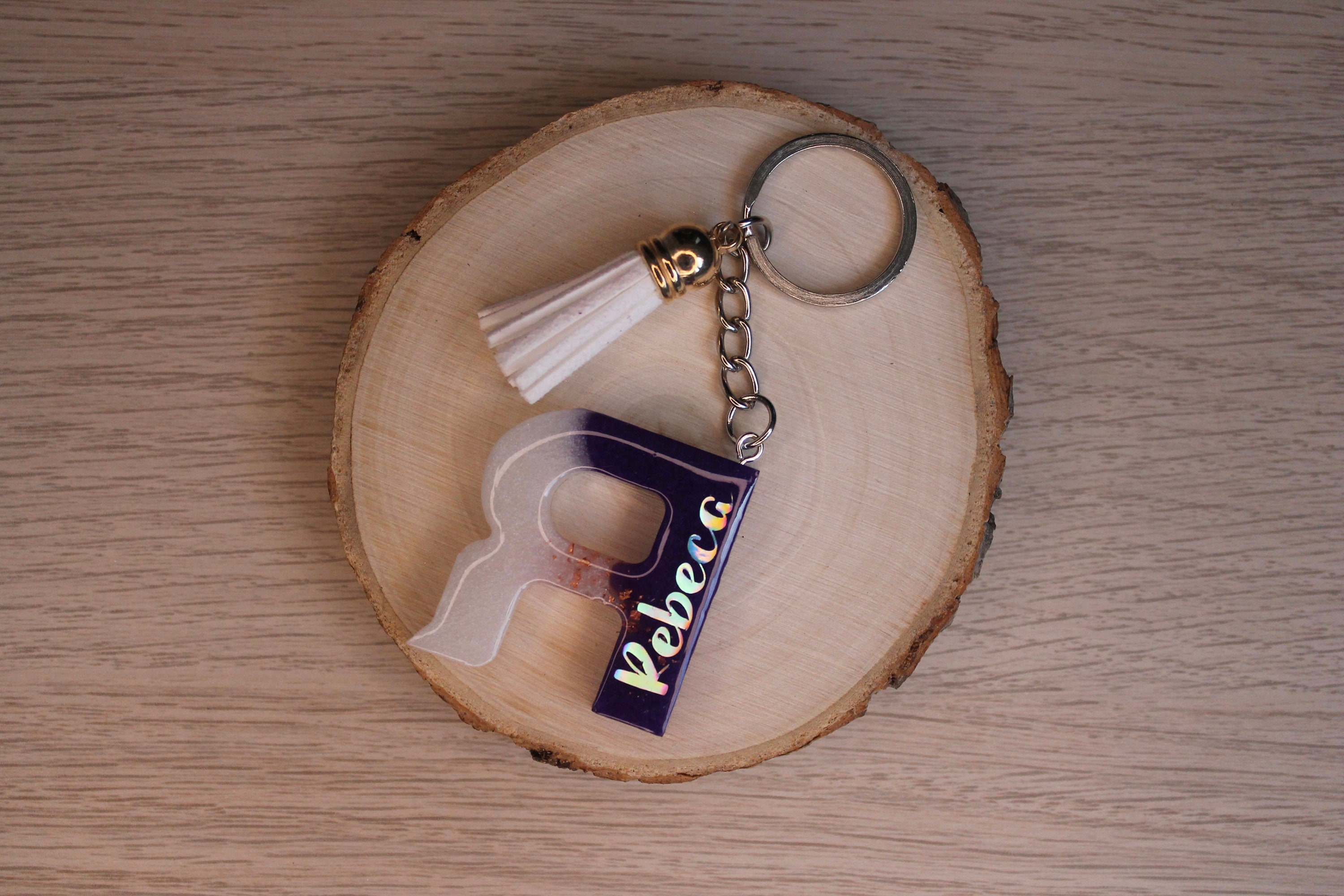 Custom resin initial keychain RESIN KEYCHAINS with custom Etsy