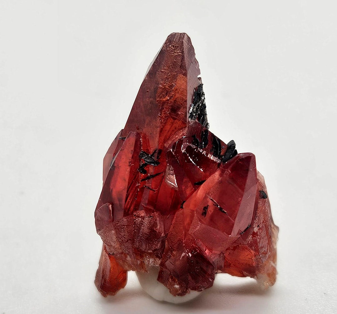 Magnificent! Superb Red Rhodochrosite With Manganite, N'chwaning I Mine ...