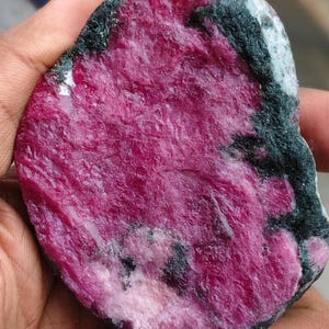 Raw Ruby Specimen 1233 Ct - Natural Uncut Red Ruby Rough Stone, Healing Crystals & Gemstone Collector Gift, Large Chakra Meditation Rock
