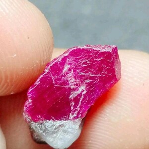 AAA Red Ruby Crystal Rough Specimen: Mozambique Gemstone, 5 Carat