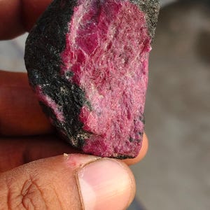 Raw Ruby Specimen 416 Ct - Natural Uncut Red Ruby Rough Stone, Healing Crystals & Gemstone Collector Gift, Large Chakra Meditation Rock