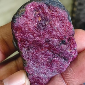 Raw Ruby Specimen 616 Ct - Natural Uncut Red Ruby Rough Stone, Healing Crystals & Gemstone Collector Gift, Large Chakra Meditation Rock