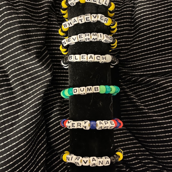 Nirvana Themed Kandi Bracelets