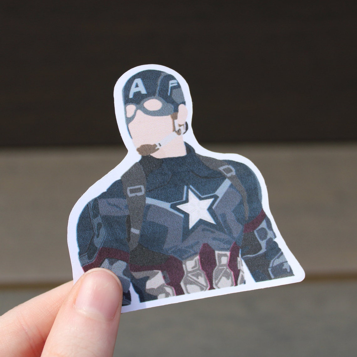 Captain America Sticker Steve Rogers Sticker Etsy