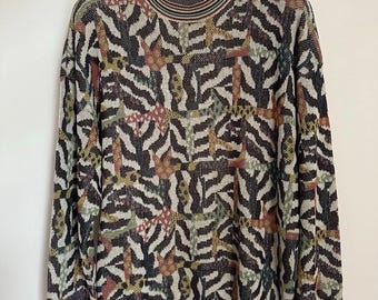 Vintage MISSONI Men’s Sweater Multicolor Size 52!