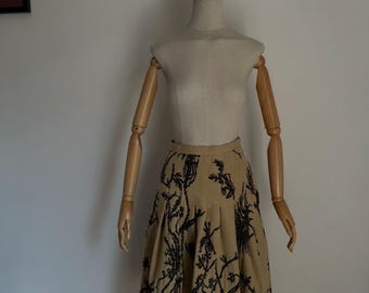 Rare jupe CHRISTIAN DIOR AH 2002 John Galliano jacquard beige !
