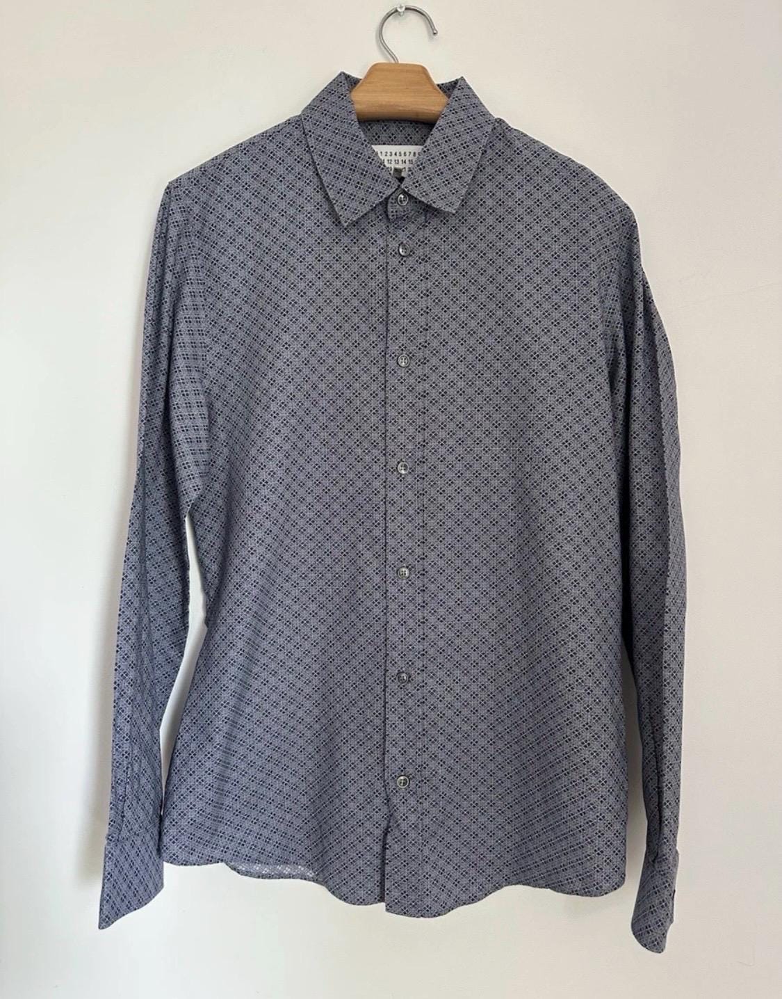 Maison Margiela, Vintage Maison Margiela Men’s Shirt Slim Gray Size 50!