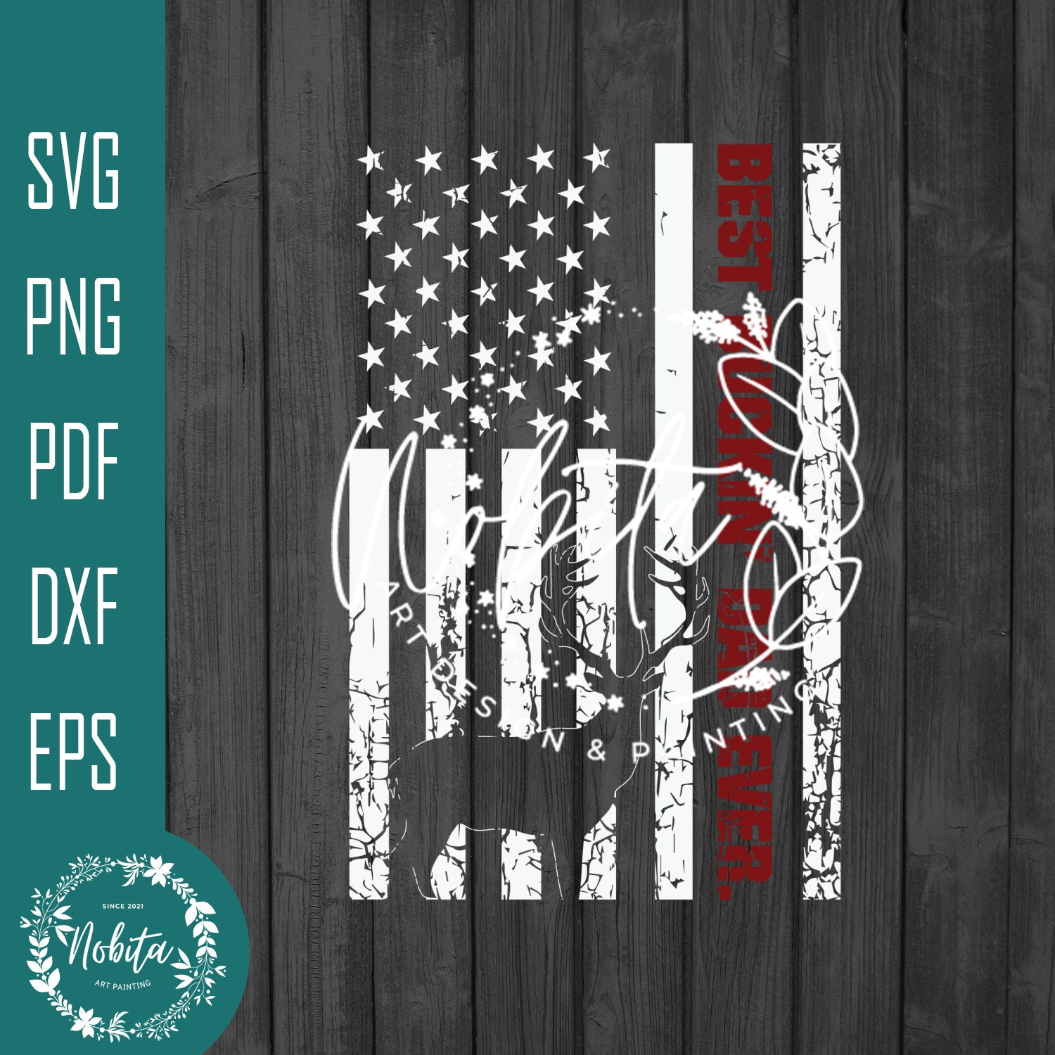 Download Beste Buckin Dad Ever America Flag Svg Fathers Day Svg | Etsy